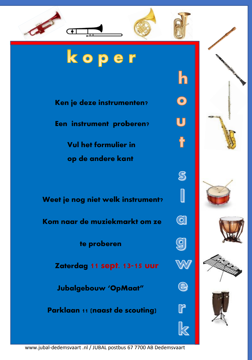 Instrument bespelen?
