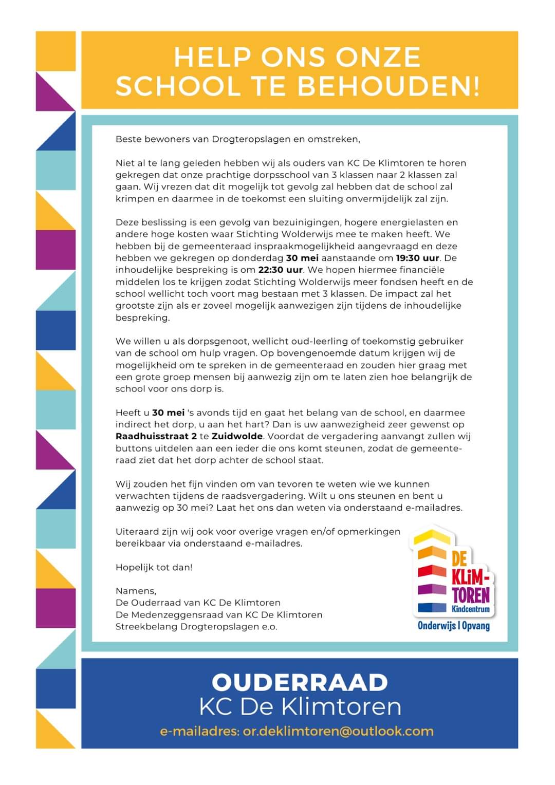 Help KC De Klimtoren!